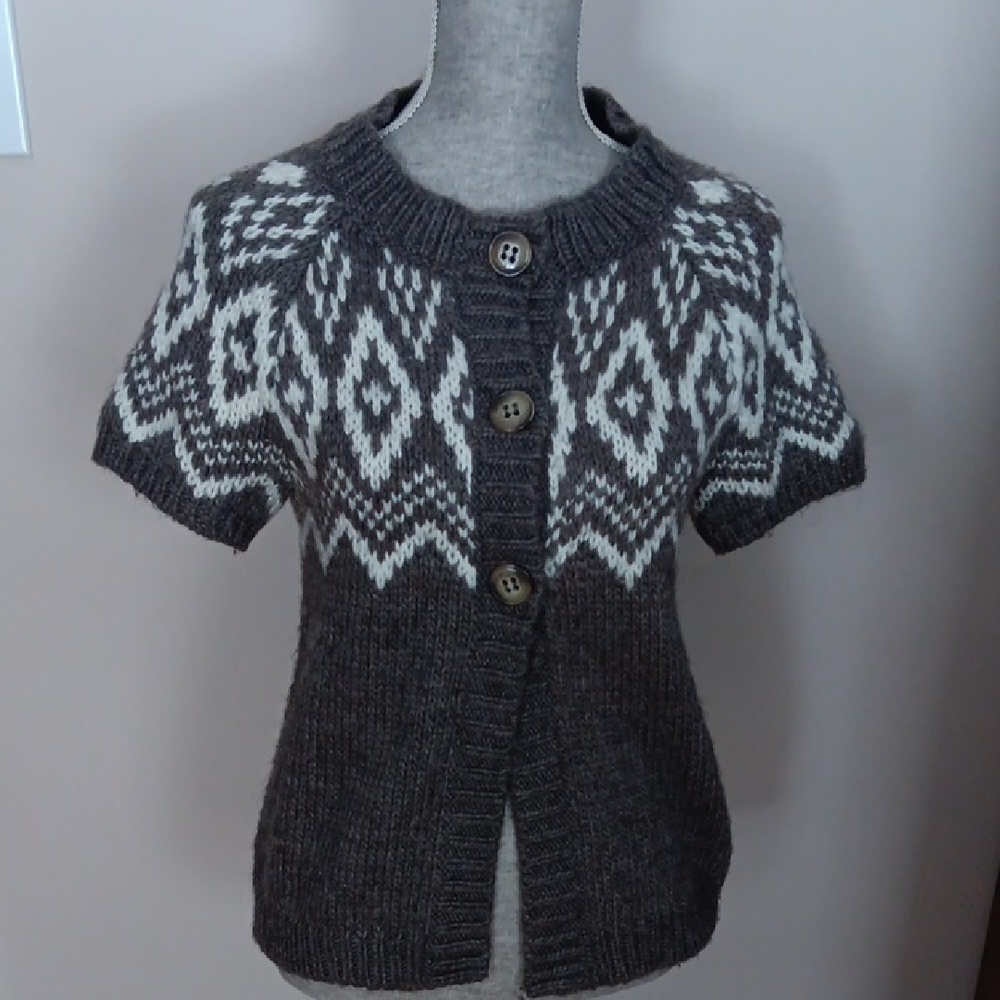 Esprit Short Sleeve Sweater Taupe Size S